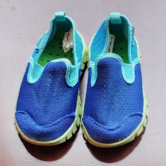 OshKosh B'gosh Blue/Green Baby Water Shoes Size 7 - Picture 7 of 13